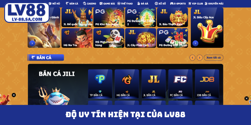 Độ uy tín hiện tại của LV88